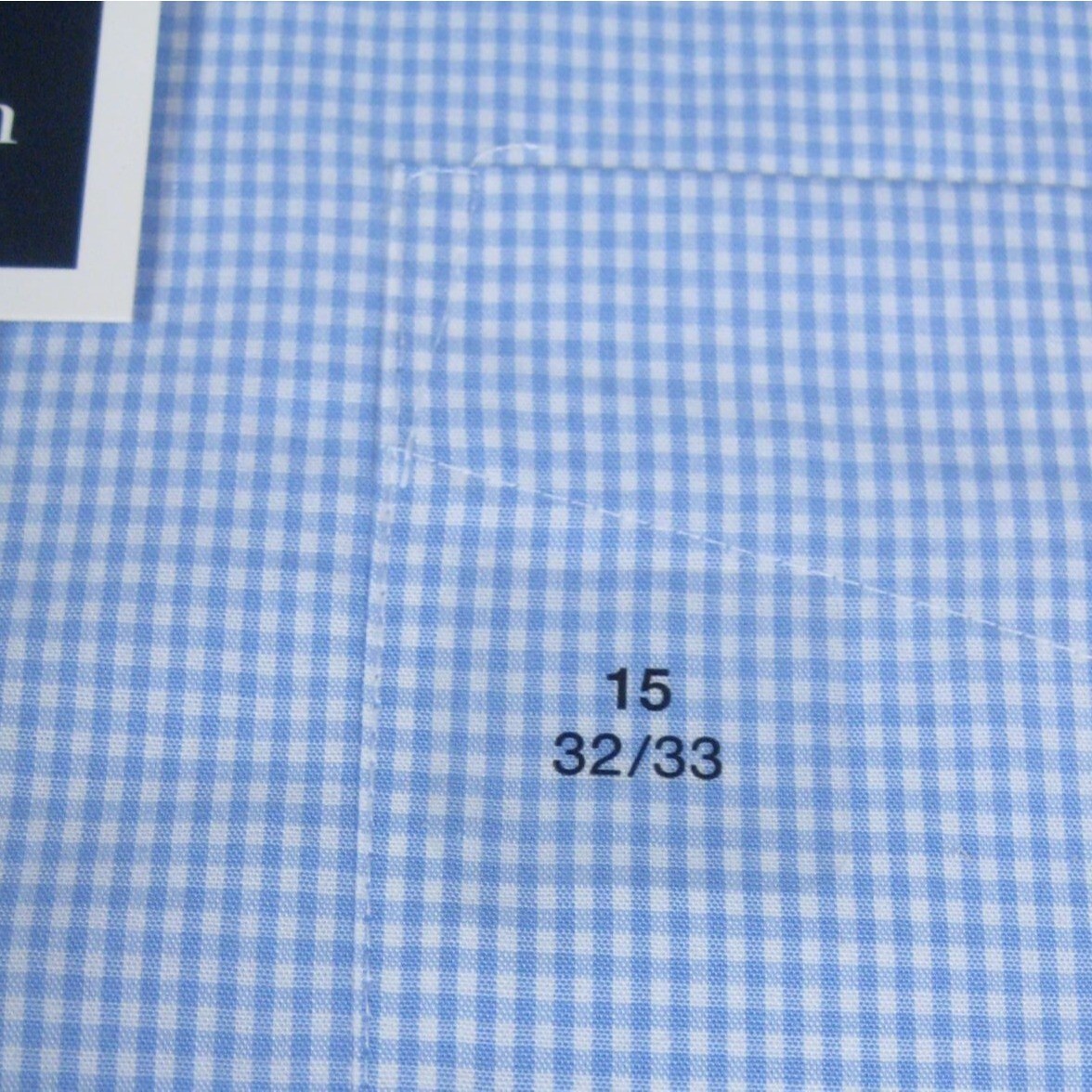 Club Room Mens Regular Fit Performance Stretch Dress 32 to 33 Shirt 15 Gingham