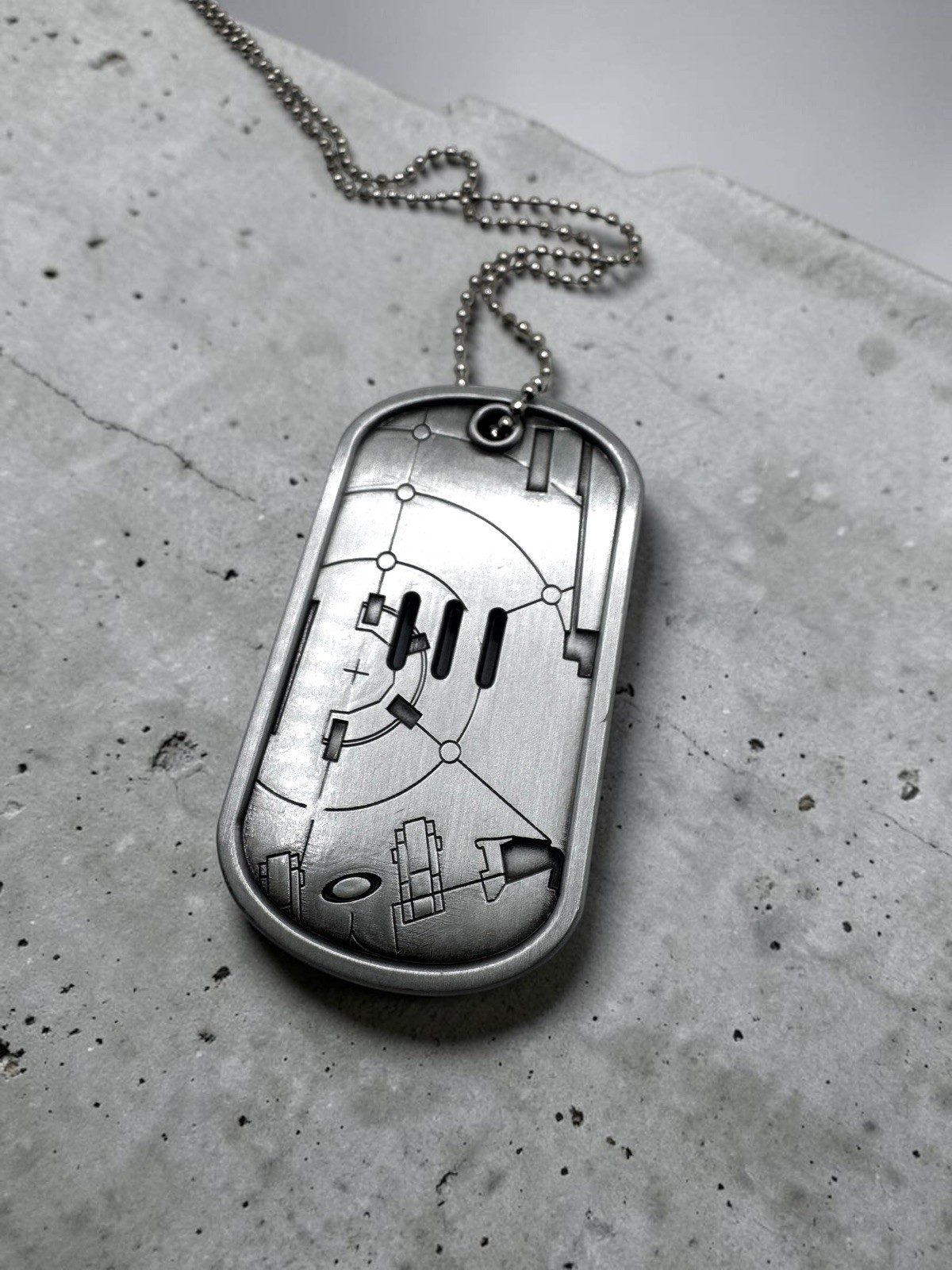Vintage Oakley Dog Tag Bottle Opener Necklace Lot of 2 Metal 2000s Y2K Archive