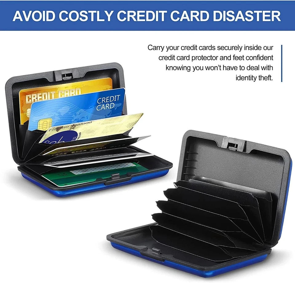 Pocket Waterproof Business ID Credit Card Wallet Holder Aluminum Metal RFID Case