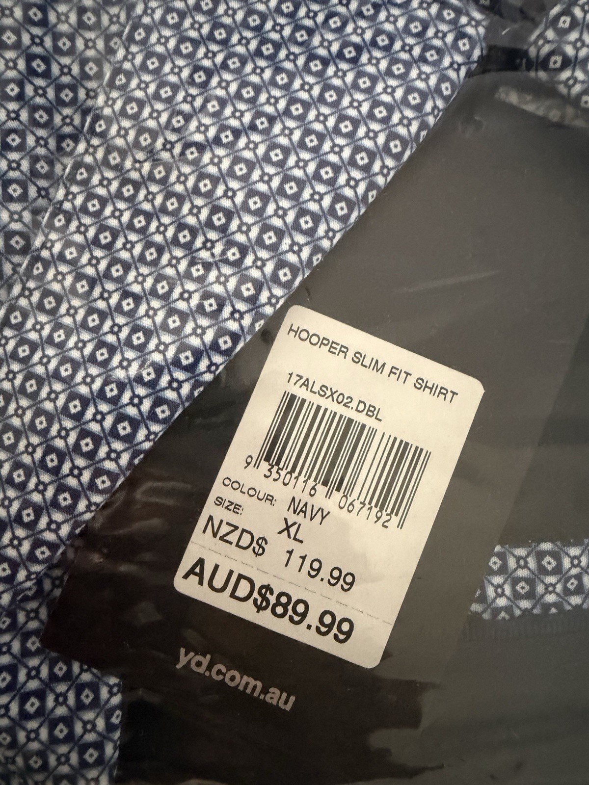 YD Navy Button-Up Brand New