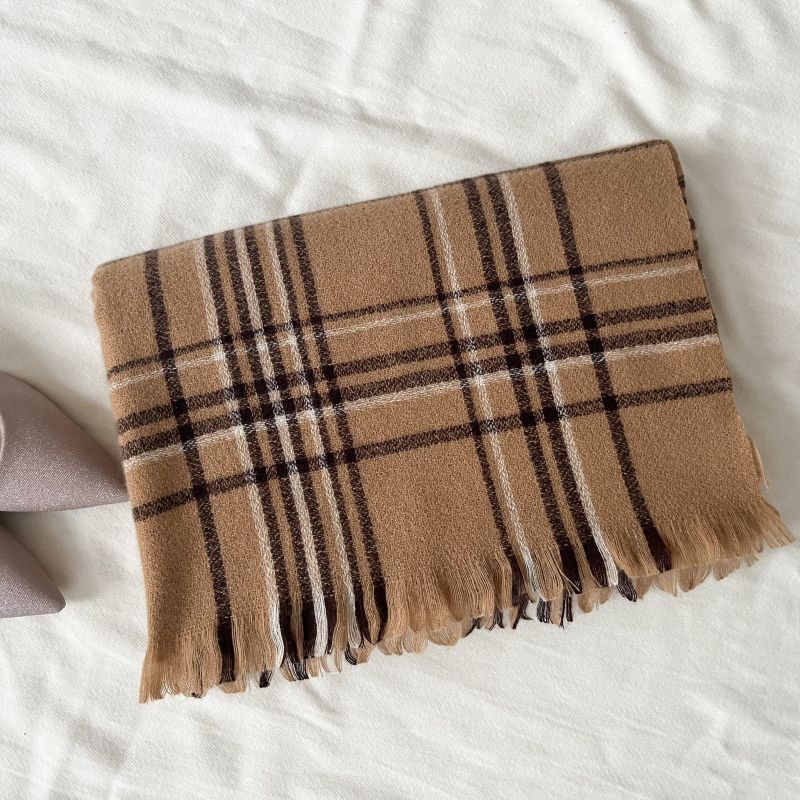 Fall Winter Thick Scarfs Soft Warm Cashmere Feel Long Shawl Wrap for Women