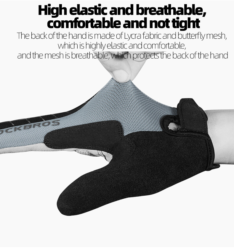 ROCKBROS Cycling Gloves Full/Half Finger Breathable Gel Pad Mountain Bike Gloves