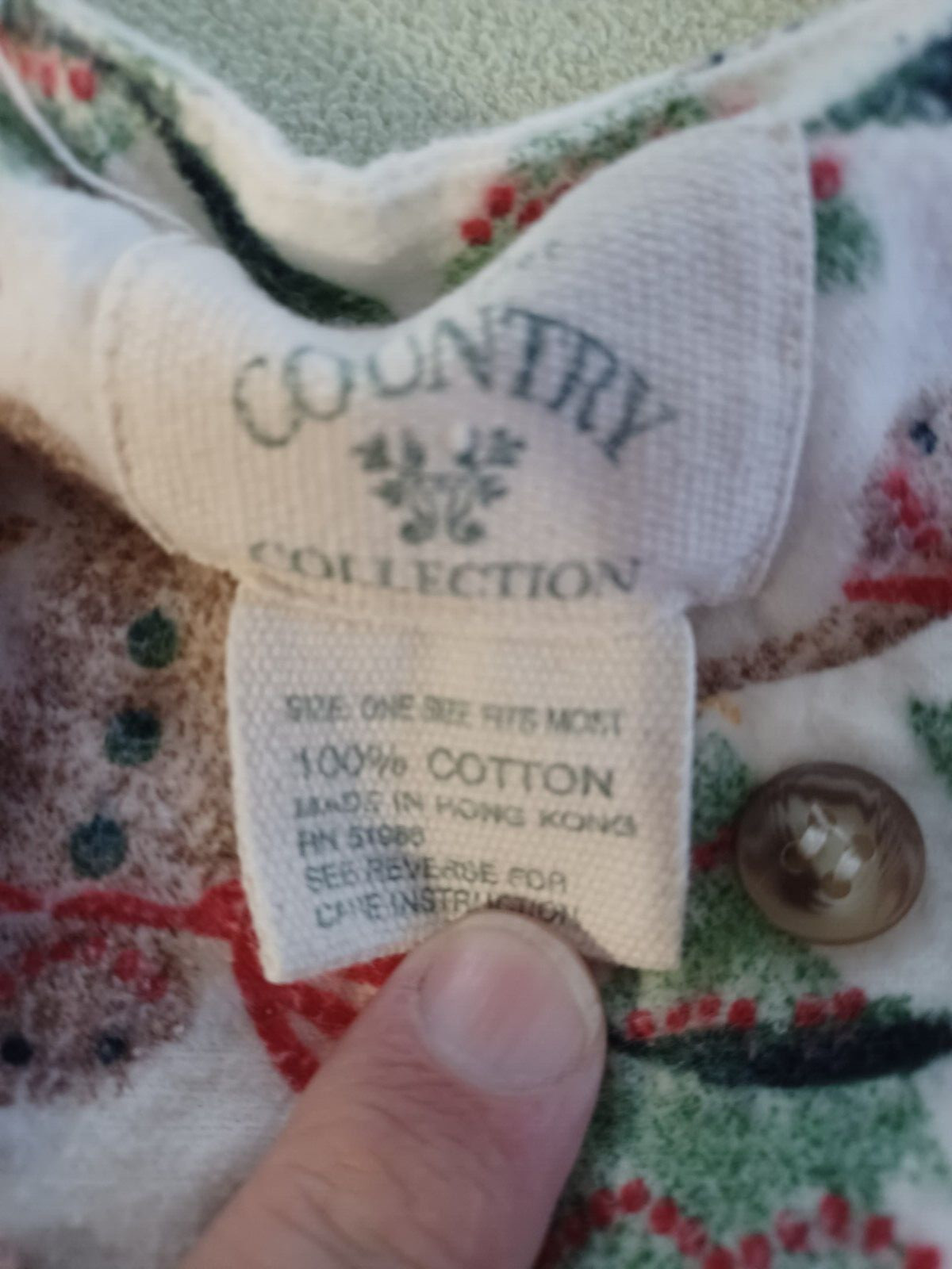 laura Taylor Country Collection 100% Cotton Womens Pajama Top One Size Fits Most