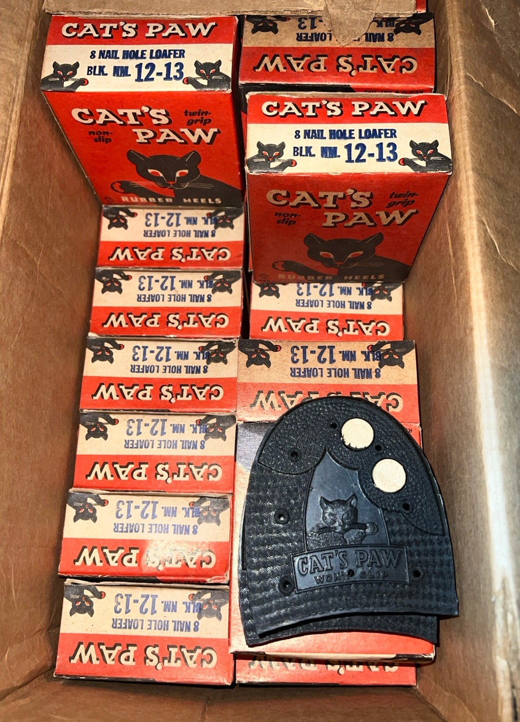 NOS Cats Paw Rubber Heel Replacement Shoes Repair