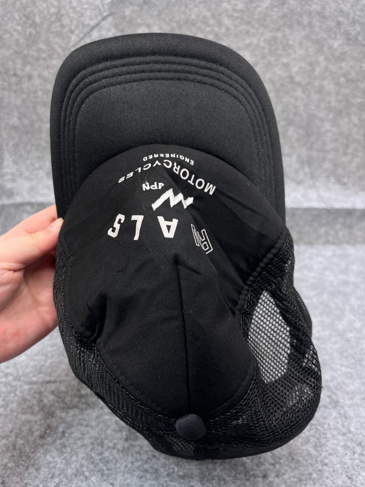 Rivals Japan Motorcycles Hat Cap Snap Back Adult Black Poly Nylon Blend Trucker