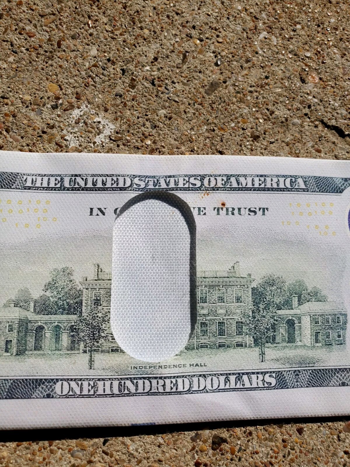 Novelty Benjamin Franklin 100 Dollar New Style Wallet Polyethylene Material