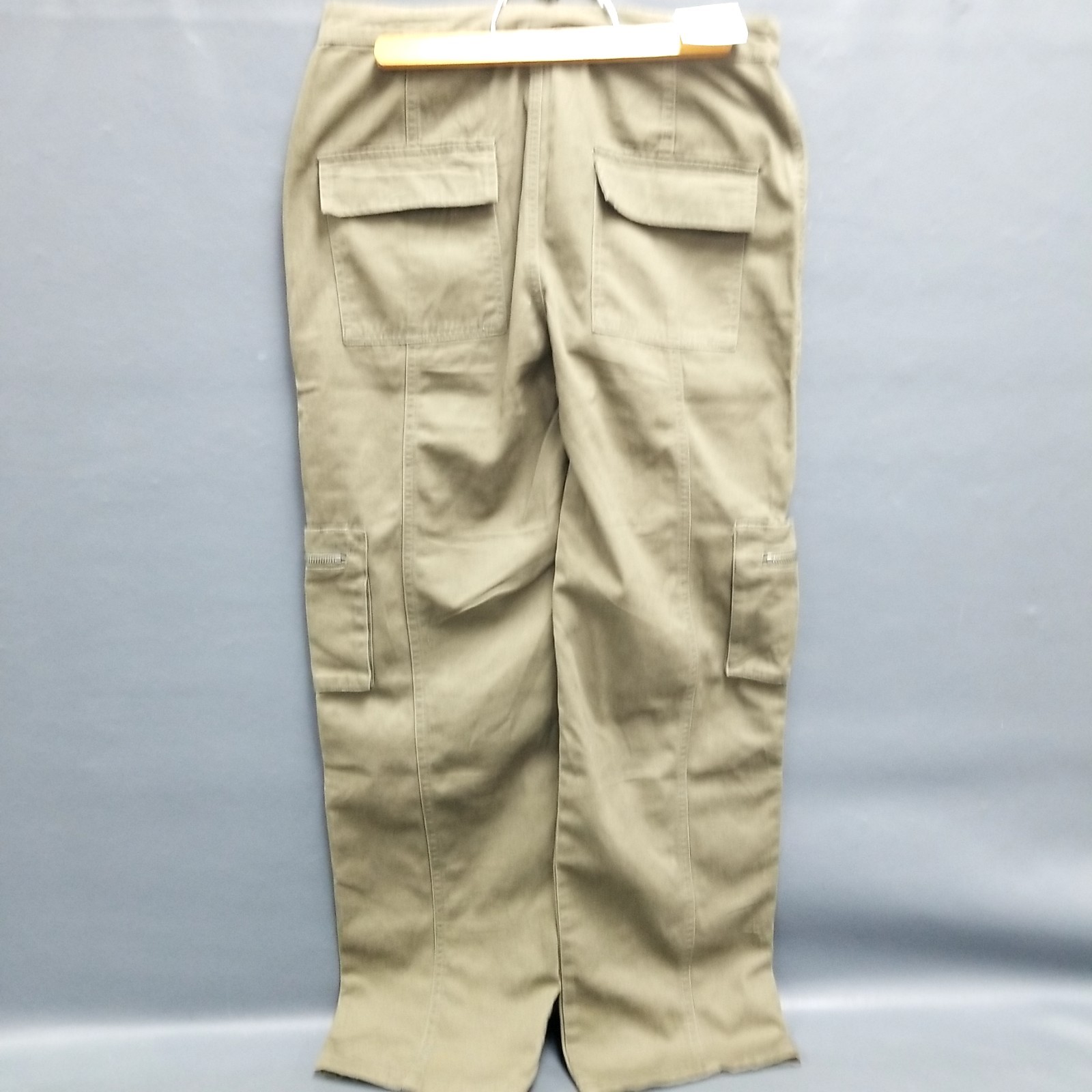 NWT! Angel Kiss Green Utility Cargo Pants Women Size 7 or 28 Many Pockets!
