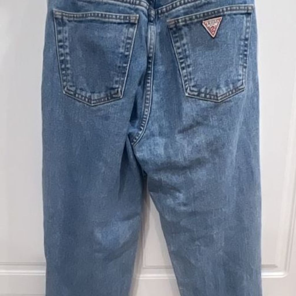 Vintage Guess USA High-Rise Tapered Leg Mom Jeans Size 28