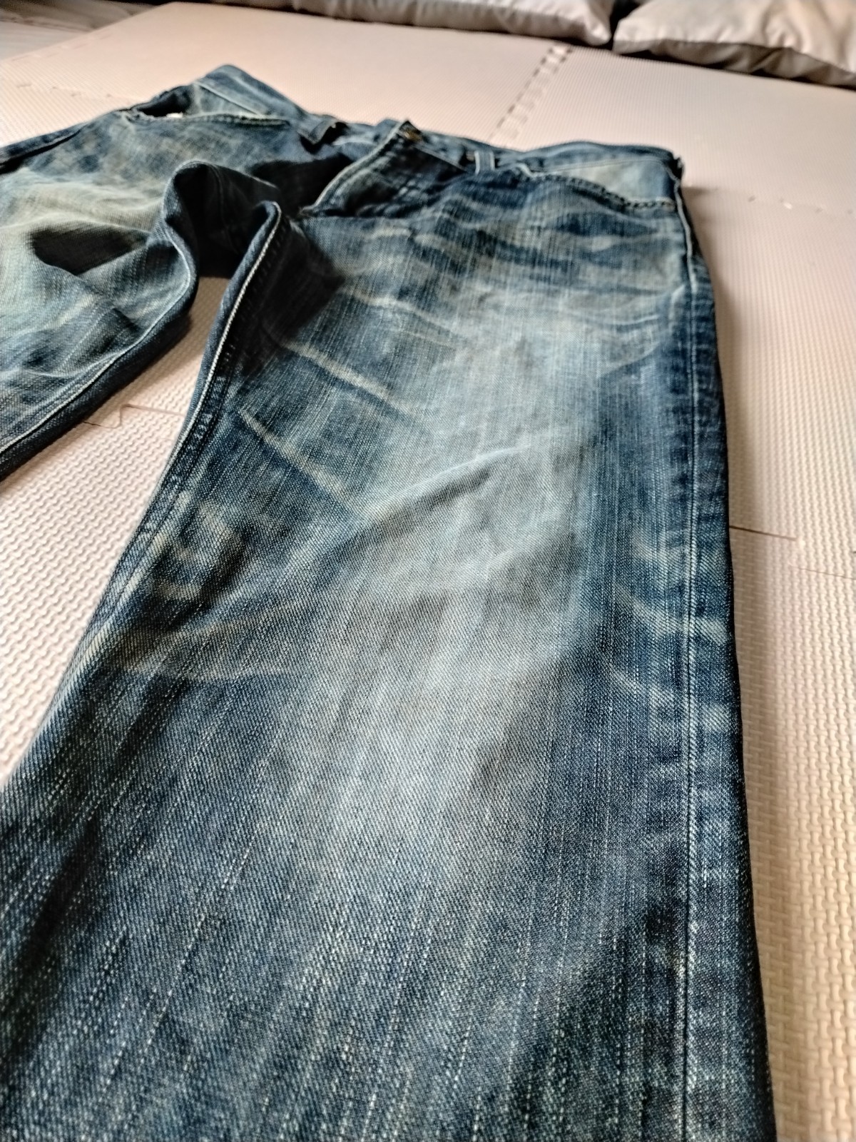 Lee Riders Gold Label LM2205 Bootcut Flare Denim Jeans Distressed Made In Japan