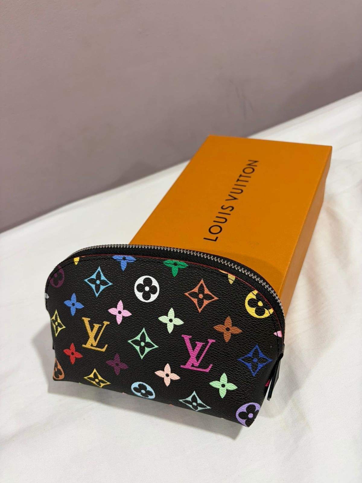 LOUIS VUITTON LV GHW Pochette Pouch M47355 Monogram Multicolore Black/Multicolor