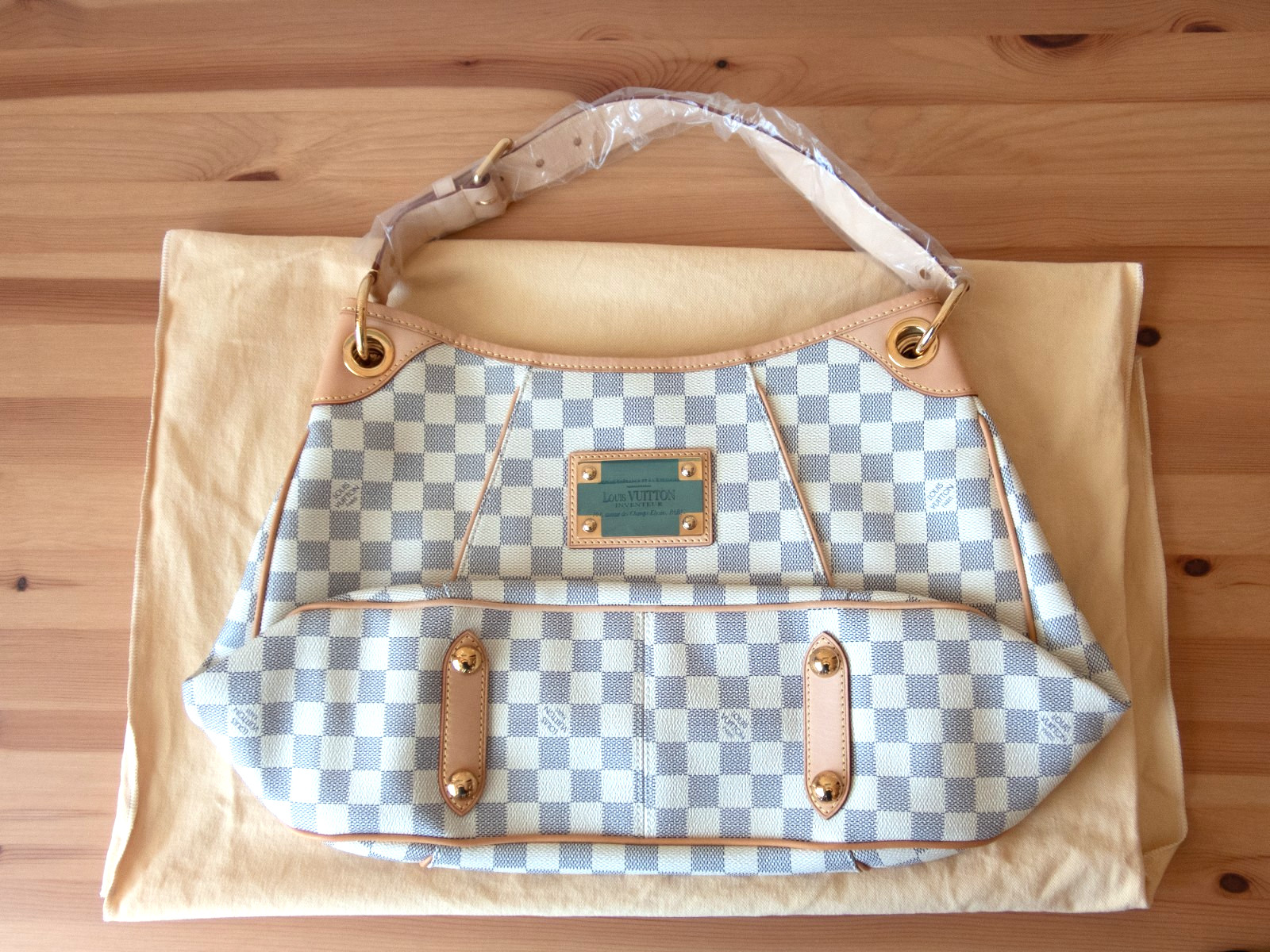 Louis Vuitton Galliera PM Damier Azur Shoulder Bag NEW Unused w/ Dust Bag