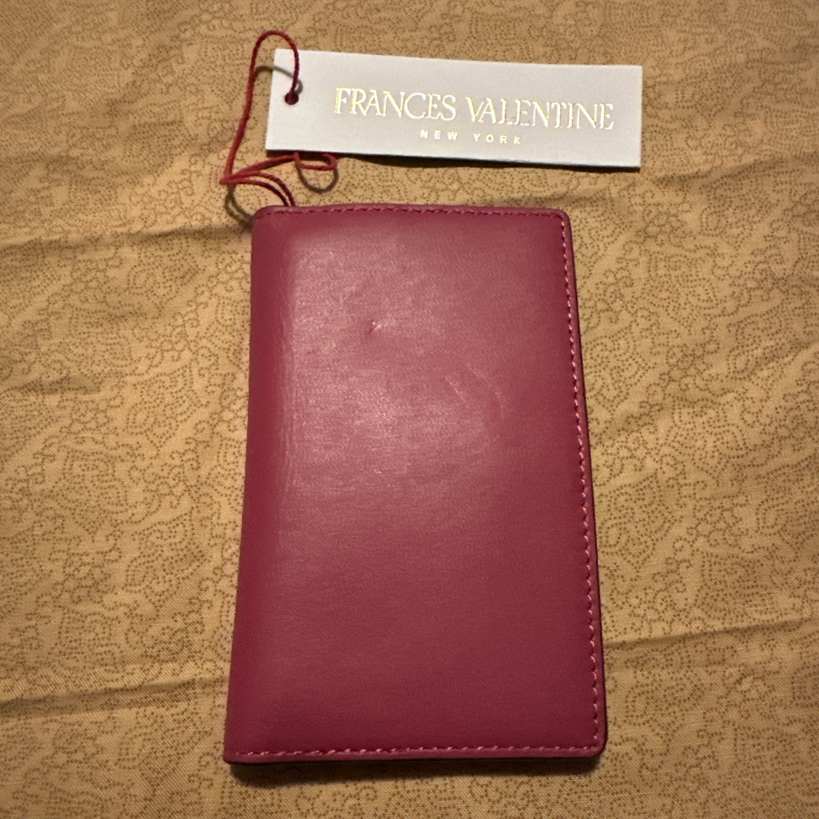 Frances Valentine Perfect Card Wallet ~ Purple-red