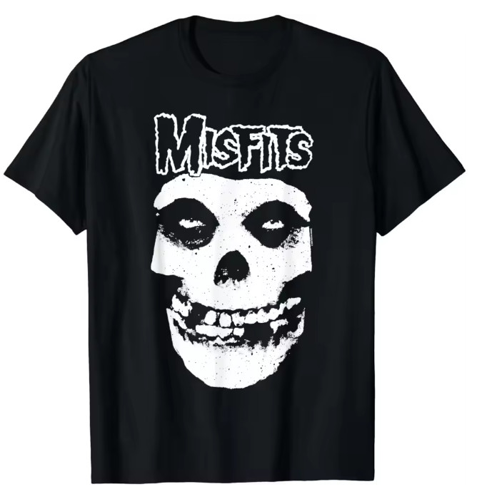 Misfit Rock Band Skull Logo Black T-Shirt New