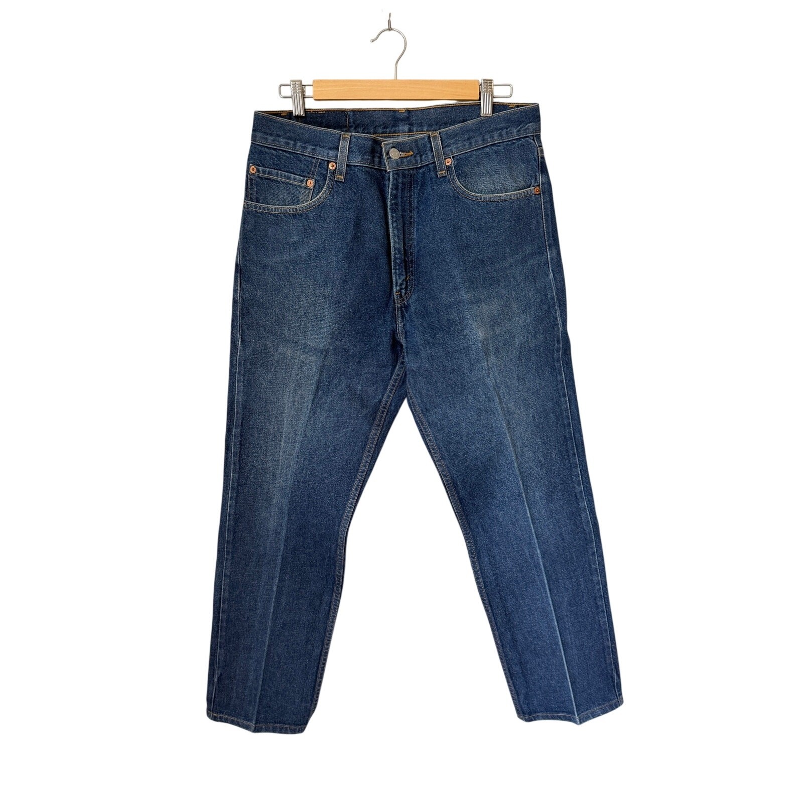 Levi’s 505 Regular Fit Jeans Men’s 33×29 Blue Medium Wash Straight Leg Denim