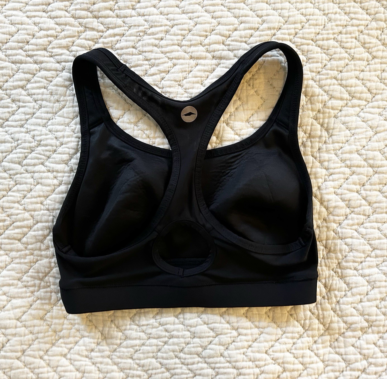 Avia Women’s Black Racerback Sports Bra Size S Medium Support Wireless