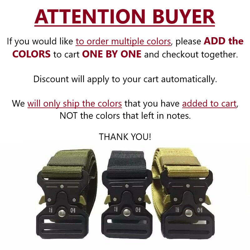 MEN Casual Military Tactical Army Adjustable Quick Release Belts Pants Waistband