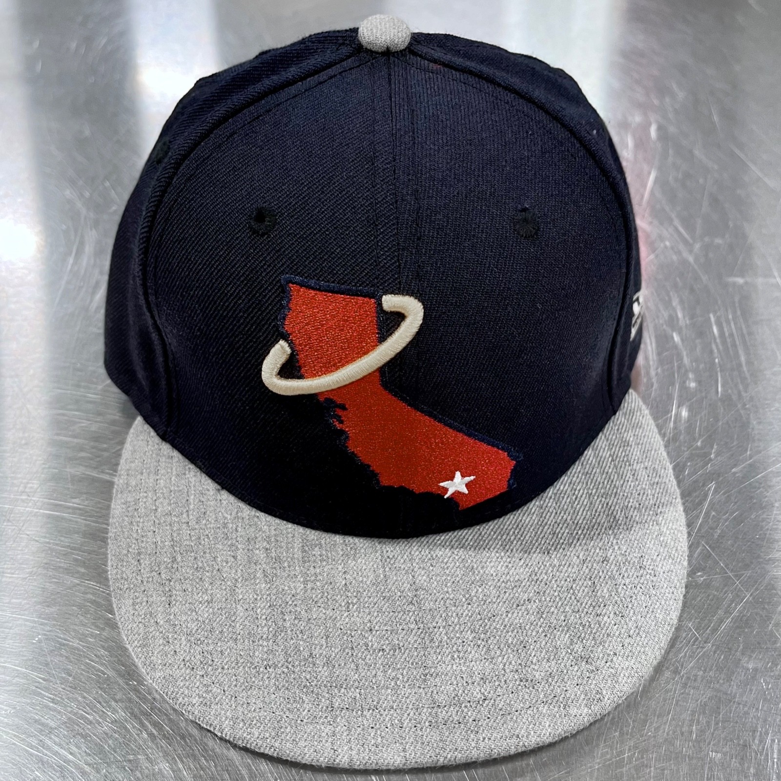 California Angels Cooperstown Logo New Era 59FIFTY 2 Tone Wool Blend Hat 7 1/8