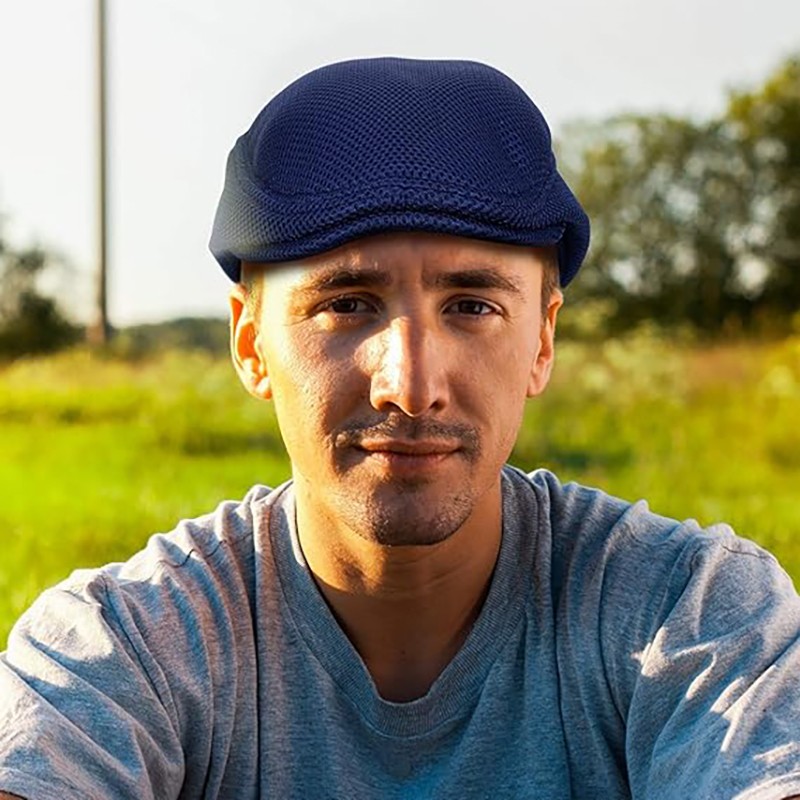 Men’s Mesh Summer Hat Newsboy Beret Gatsby Cap Ivy Hat Golf Sun Flat Cabbie US