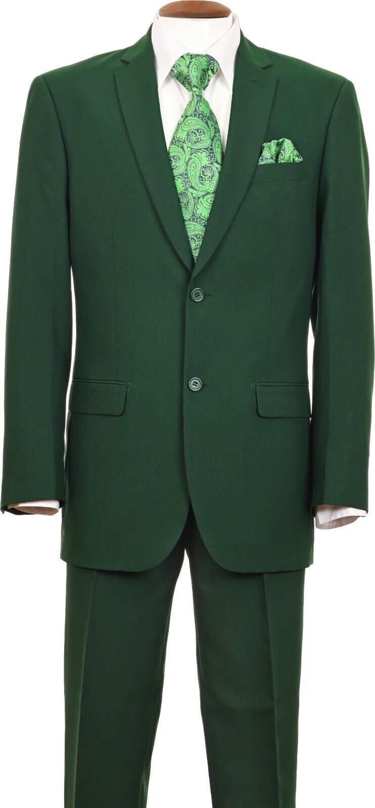 Men’s Formal Regular Fit Suit 2 Piece Two Button Jacket & Pants 702P