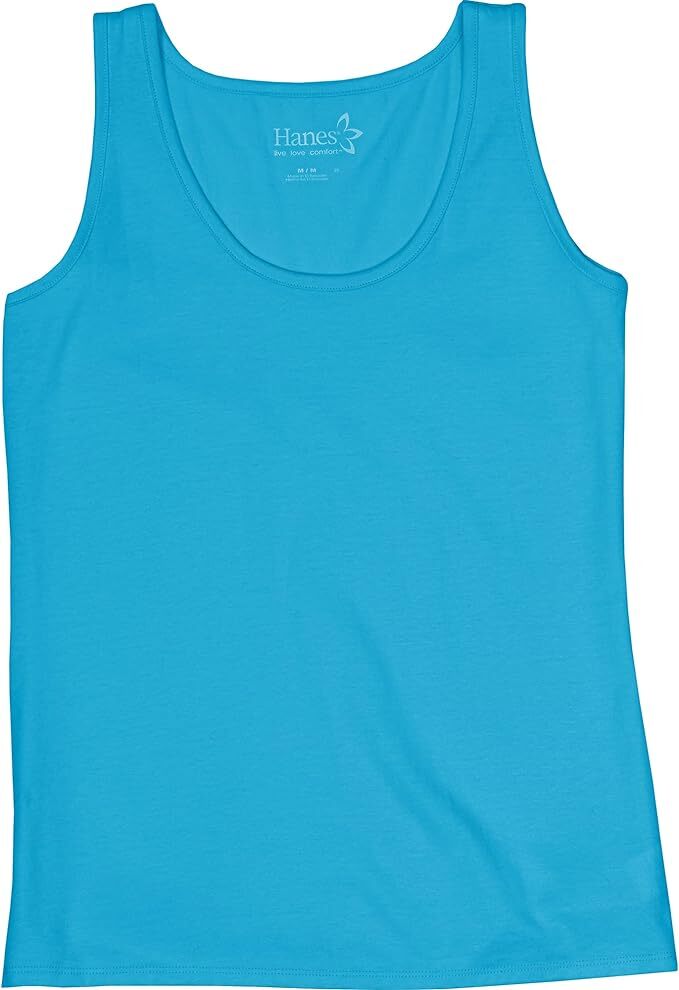 Hanes Scoop Neck Tank Top Sleeveless Lightweight Essential Women