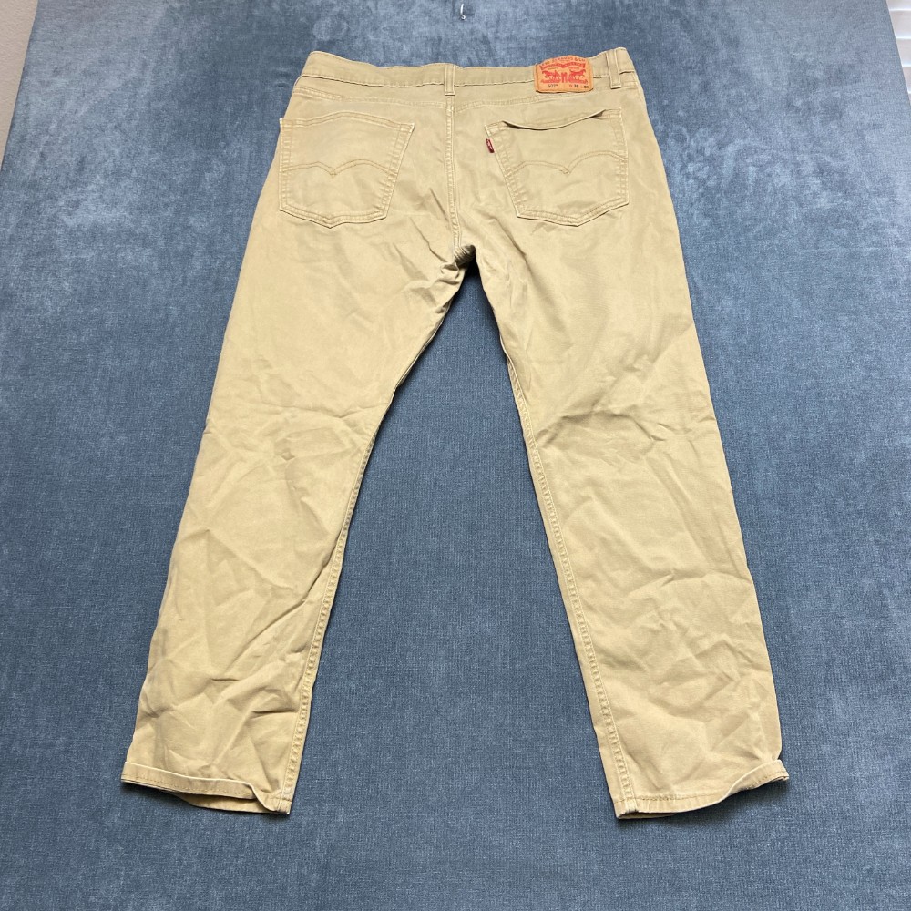 Levi’s 502 All Seasons Tech Jeans Mens 36×30 Beige Pockets Classic Straight Leg