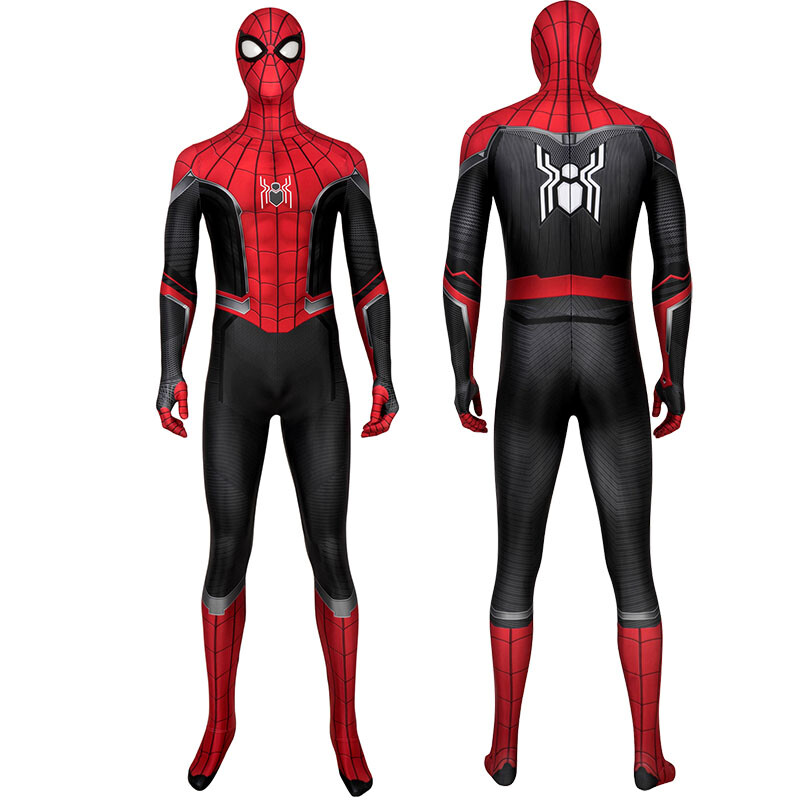 Spiderman Far From Home Jumpsuit Cosplay Costume 3D Zentai Suit Halloween Adult