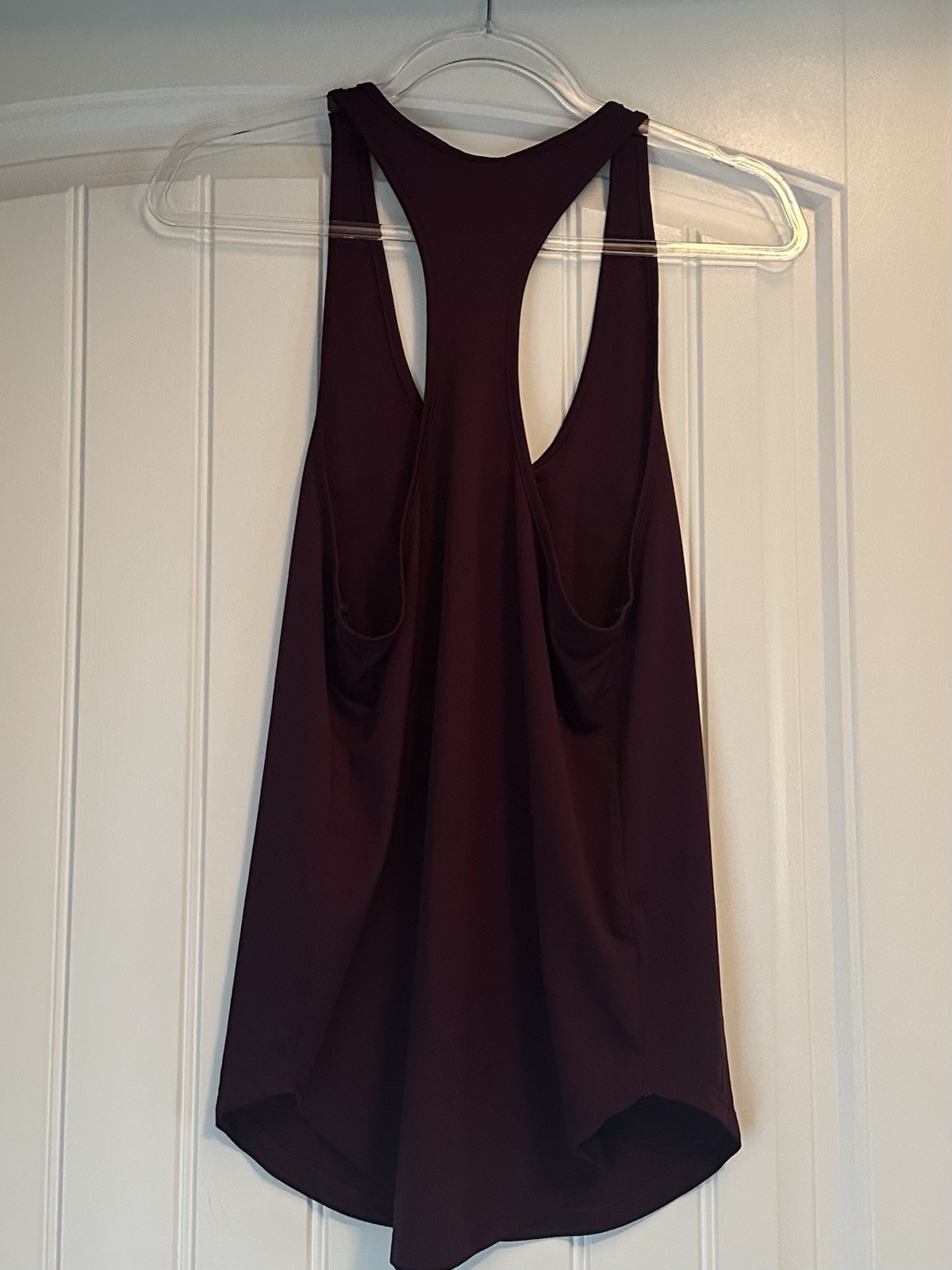Victoria’s Secret PINK Burgundy Logo Knit Racerback Tank Top Large