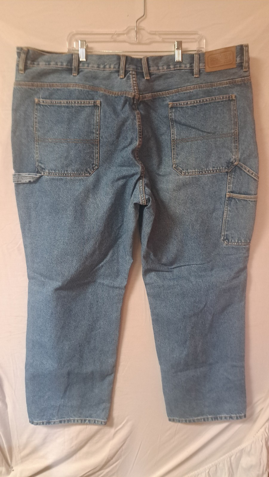 Schmitt Mens Carpenter Workwear 46×32 Indigo *See description