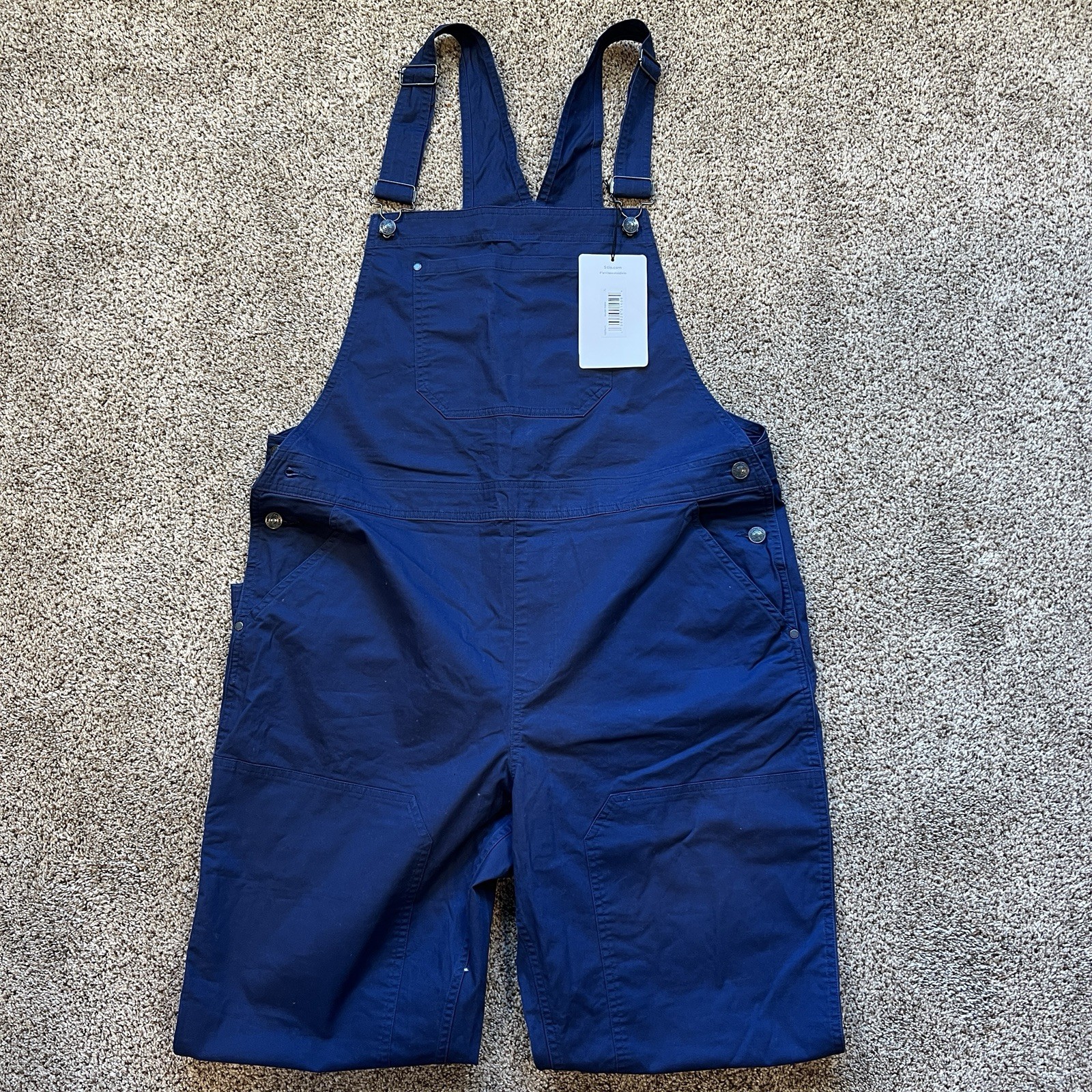 Stio Women’s Rivet Twill Regular Fit Overall CD4 Mountain Shadow XL x 28″ NWT