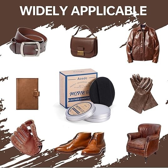 Mink Oil for Leather Boots, Leather Care for Shoes, Jackets, Baseball Gloves