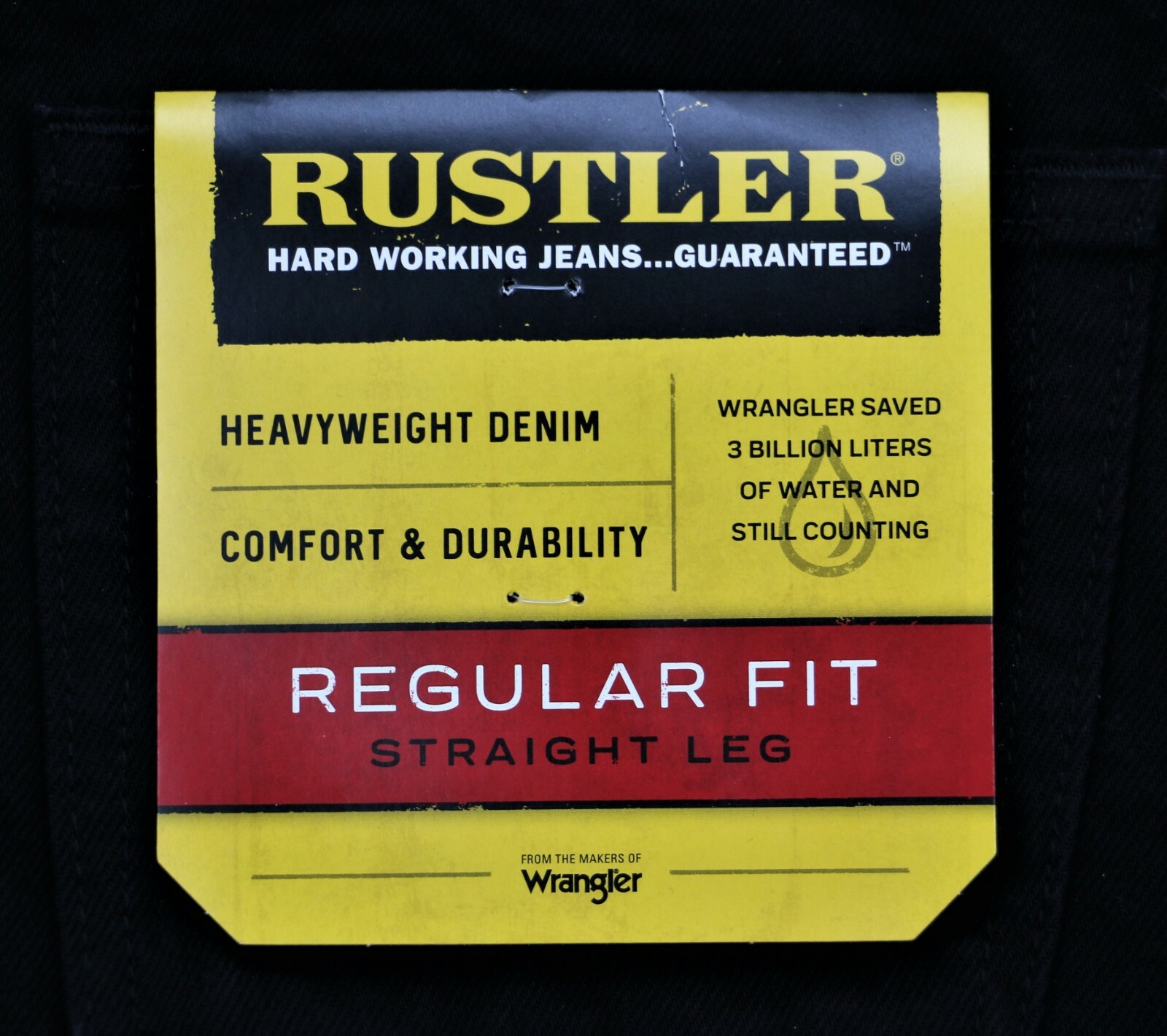 New Rustler by Wrangler Men’s Regular Fit Straight-Leg Jeans All Sizes