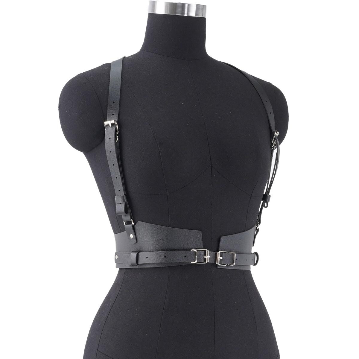 Women Punk Gothic Waist Belt Adjustable Harness Street Style Corset Suspender