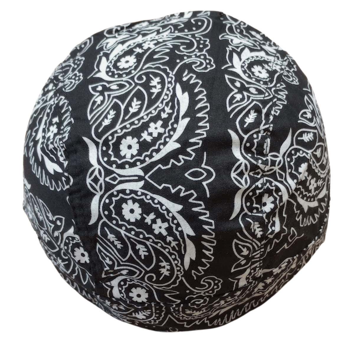 Black Durag Skull Cap Head Wrap Biker Motorcycle Du Do Paisley Bandana Doo Rag