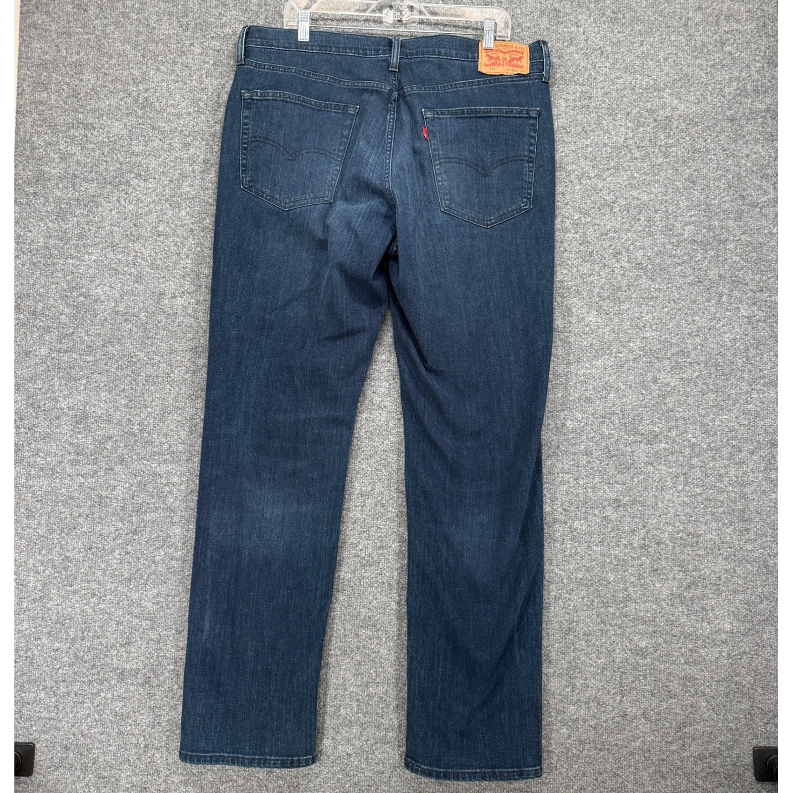 Levis 541 All Seasons Tech Jeans Mens 38×34 Blue Athletic Taper Stretch Denim