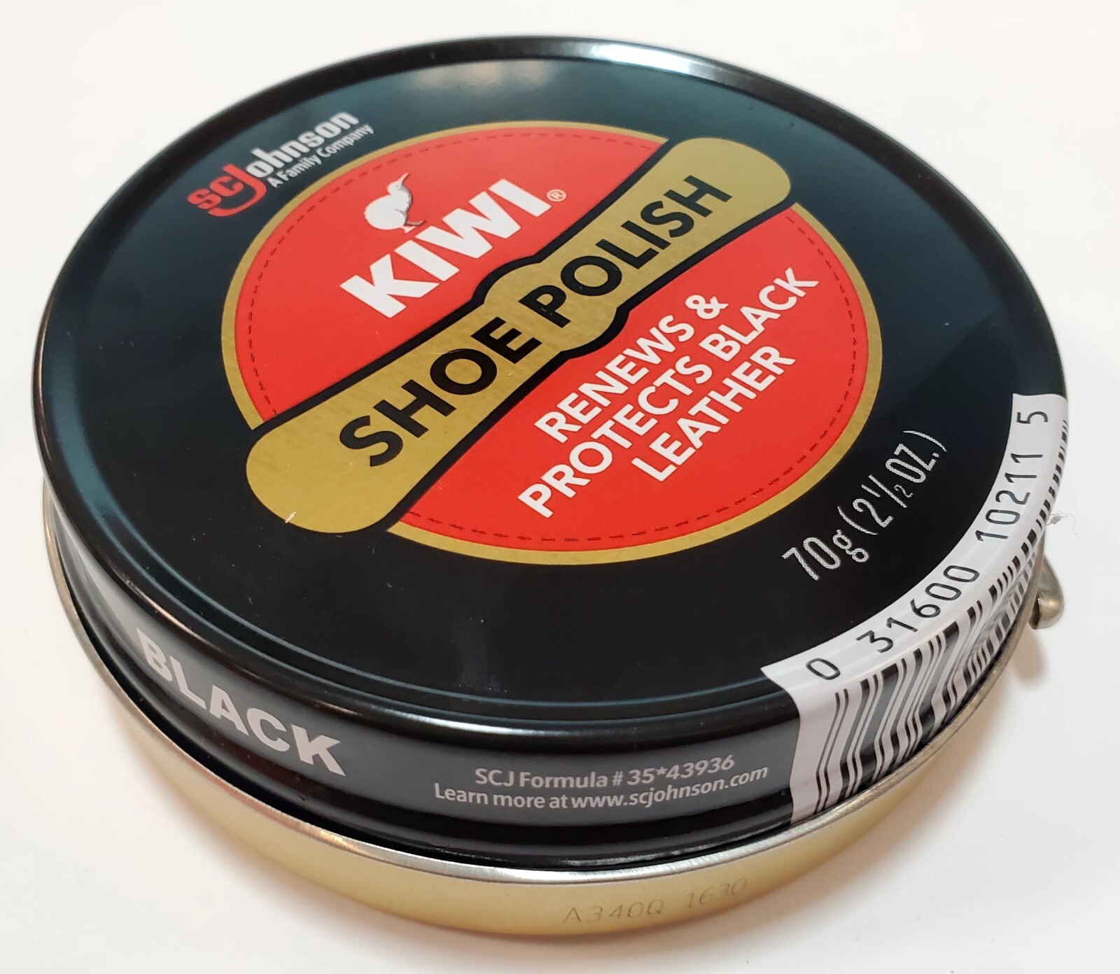 Kiwi Premium Wax Paste Leather Shoe Polish Large 2.5 oz / Small 1.125