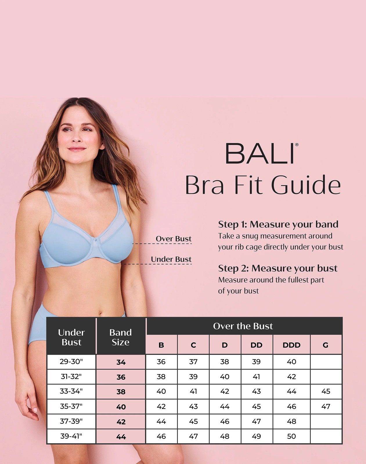 Bali Underwire Bra One Smooth U Ultra Light Illusion Neckline Convertible Women