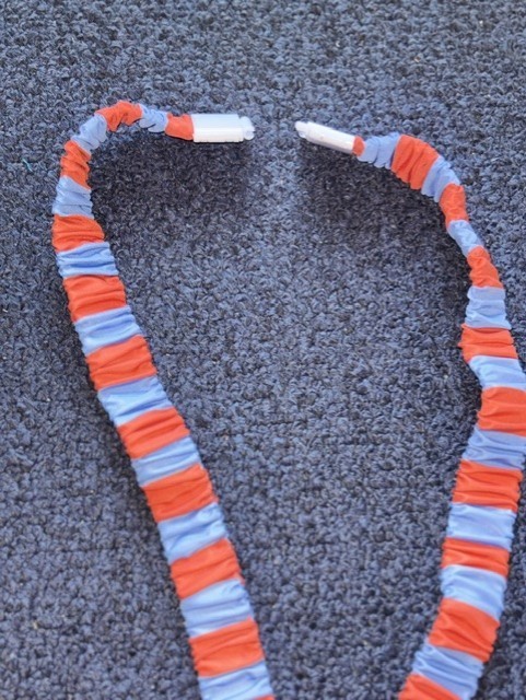 Scrunchie Stretchy Lanyards Teacher ID Holder with Clip