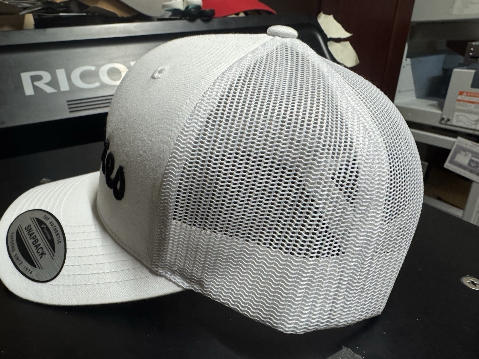 White Titties Golf Snapback Mesh Trucker Hat -Not Titleist – Funny Golf Gift USA