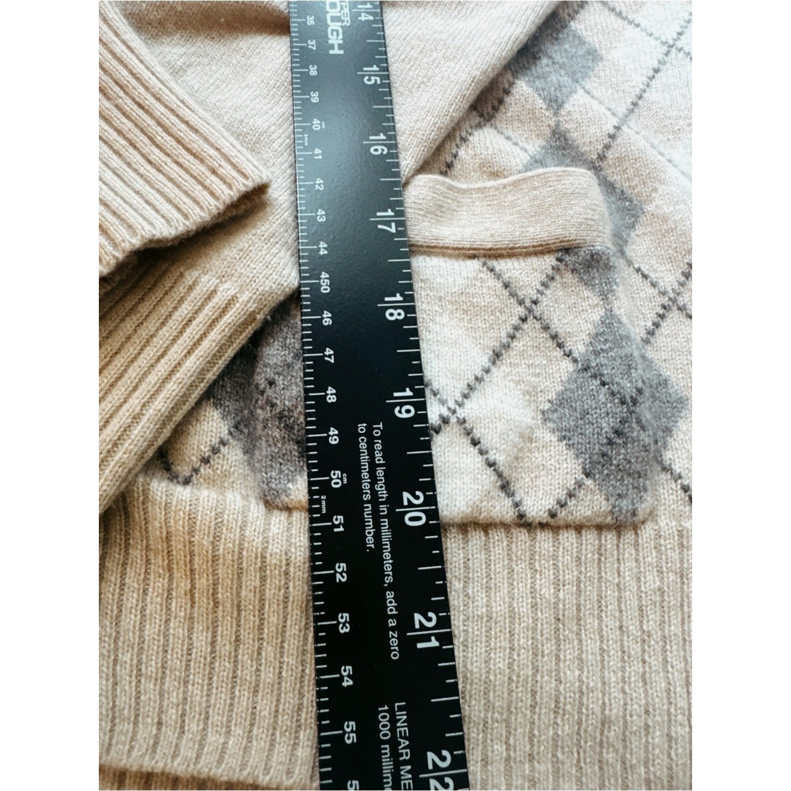 100% Cashmere • J.Crew Magnifica • Heathered• Elevated Argyle Cardigan • IYKYK