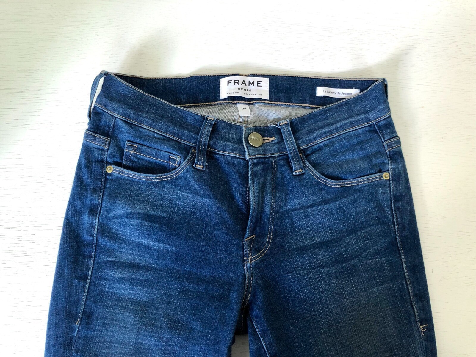 FRAME Jeans Le Skinny de Jeanne Jeans in Culver Size 24 BRAND NEW & UNWORN