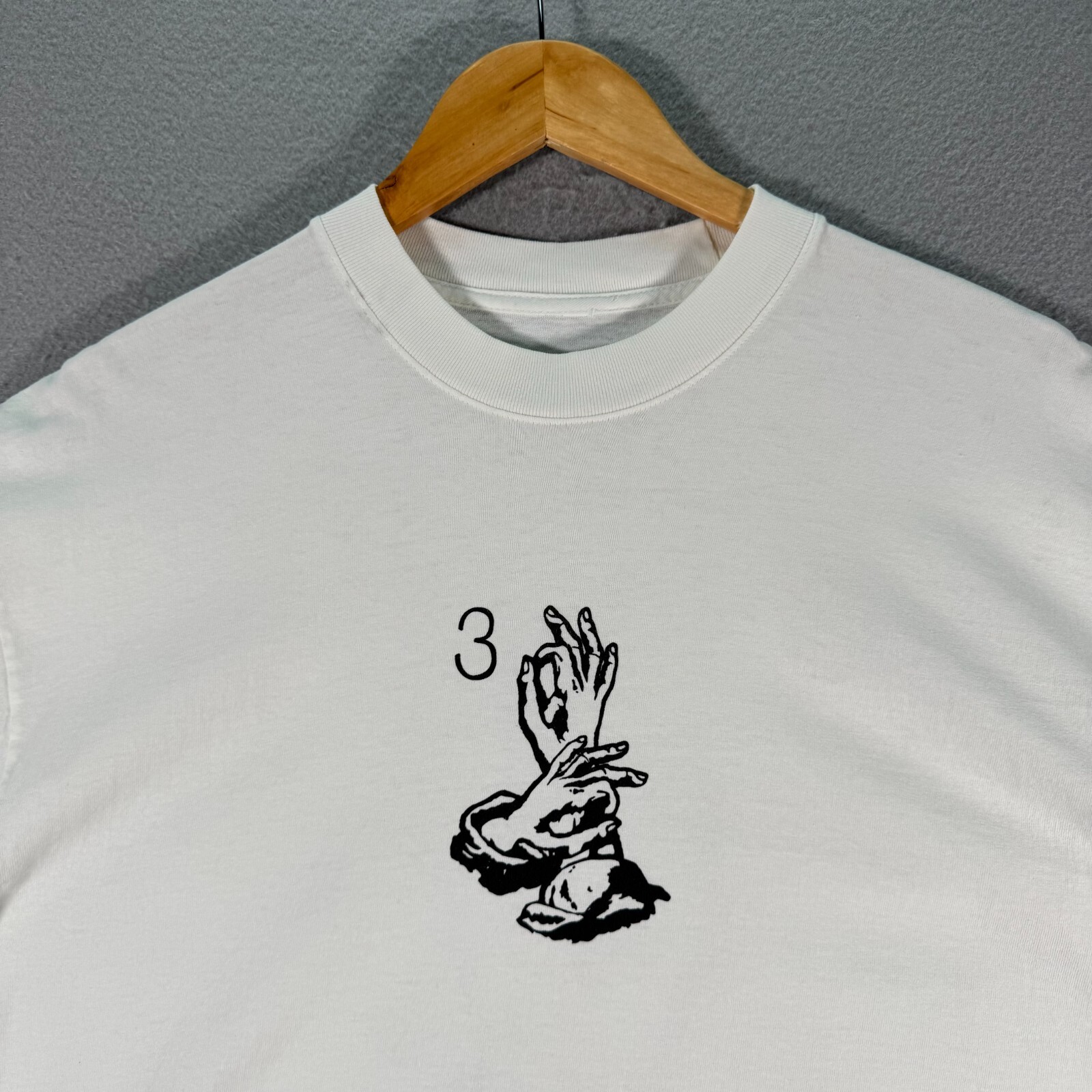 Collect And Select Steph Curry 3 God T-Shirt Mens Large White Graphic Streetwear