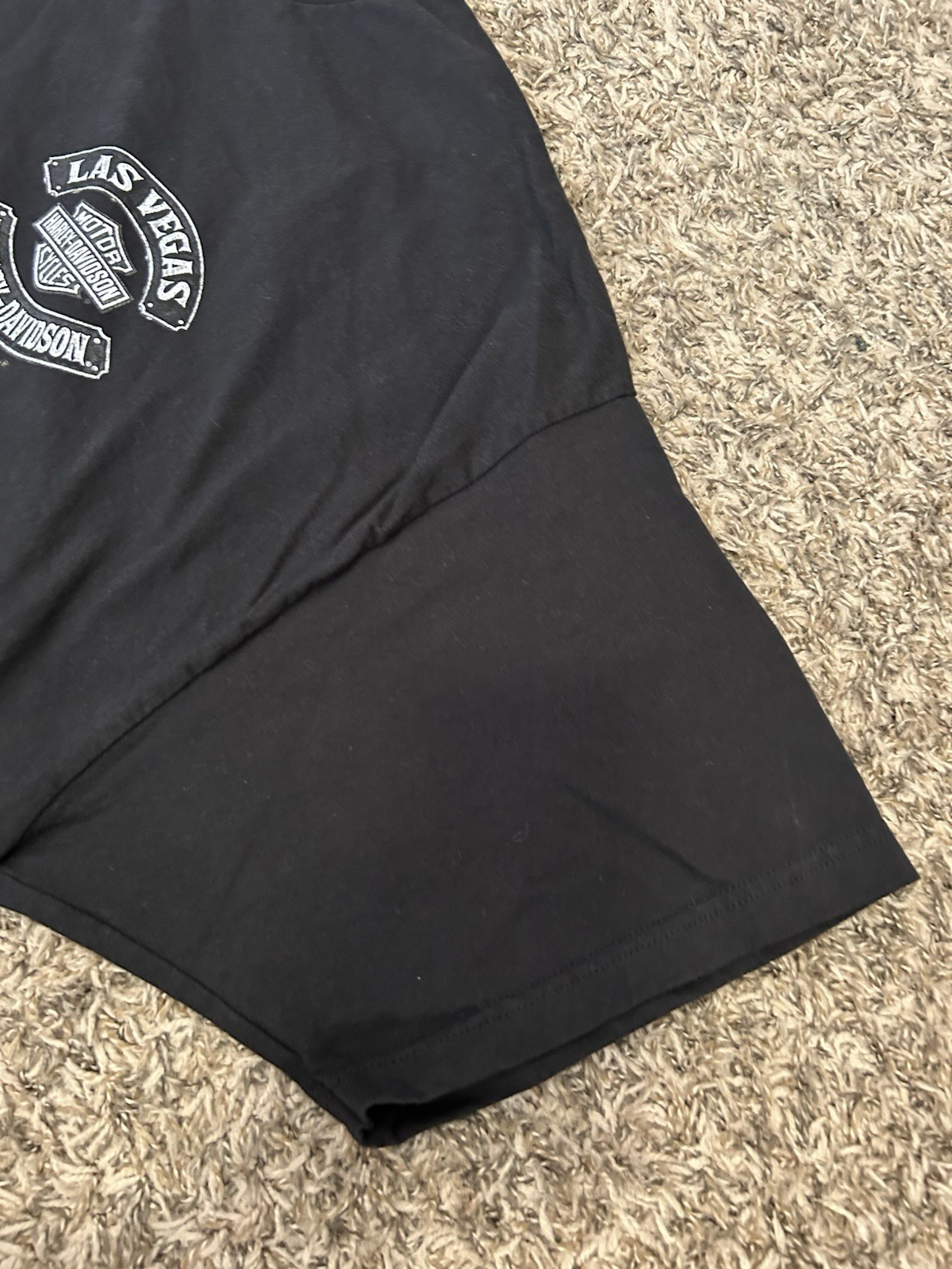 Harley Davidson T-Shirt Size 3XL Las Vegas Biker Skull Roses Raiders