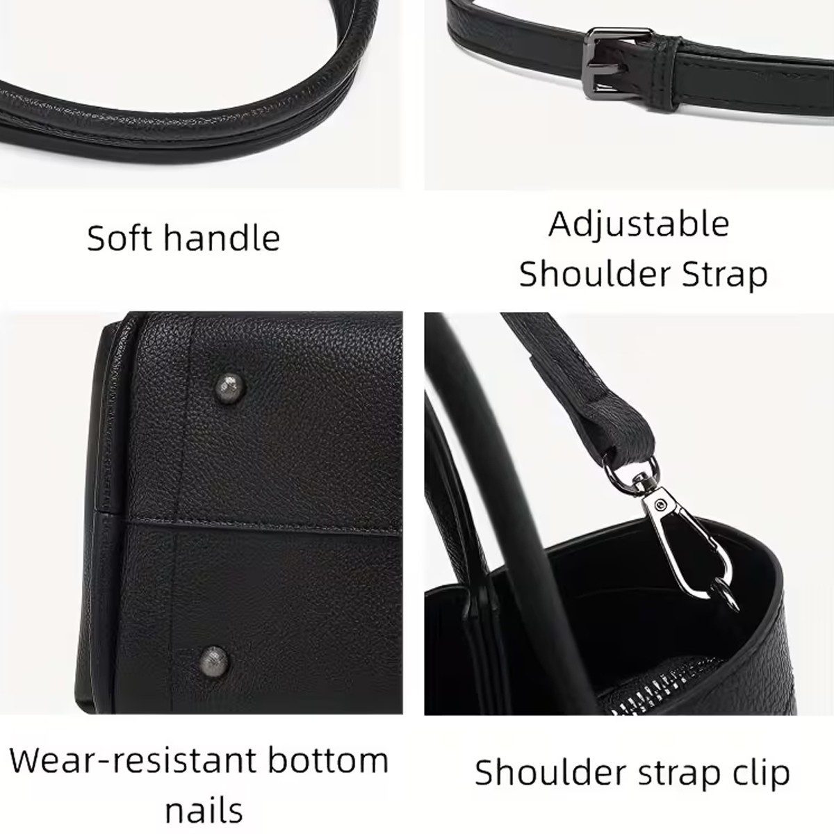 Women’s Bag Large Capacity Shoulder Purse Handbag PU Leather Crossbody Tote Bag