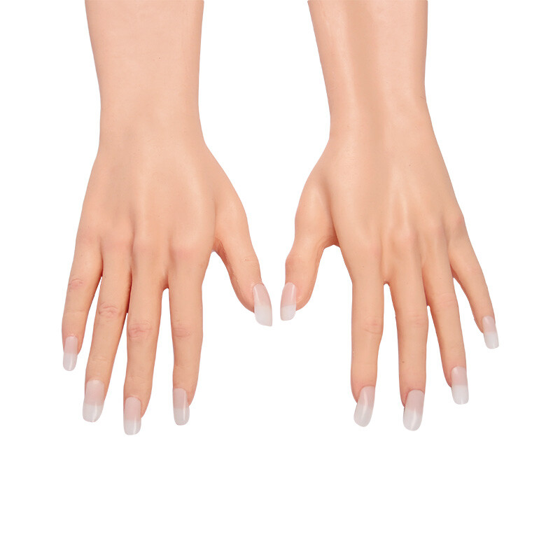 Realistic Silicone Glove Hand Skin Cover Scars Hand Sleeve Cosplay Crossdresser
