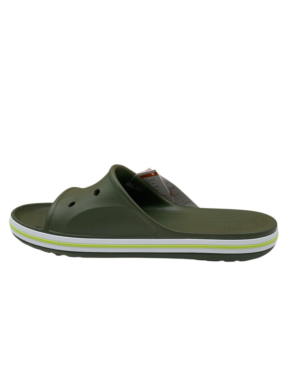 Crocs Bayaband Men’s Slide Sandals Size 10 Army Green Water Friendly