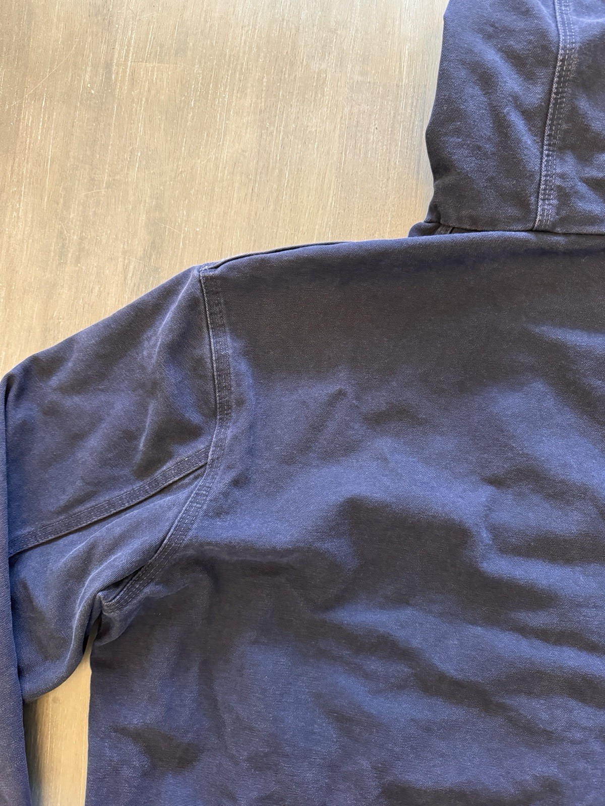 VTG Carhartt Jacket Mens XL Blue J25 Sandstone Gorpcore Workwear Hoodie Full Zip