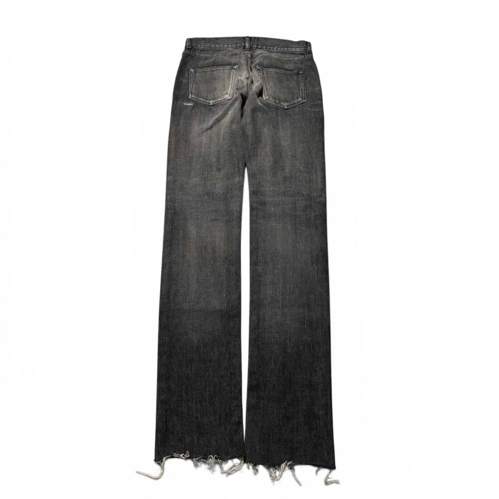 Saint Laurent Paris D02 Black Washed Denim Jeans