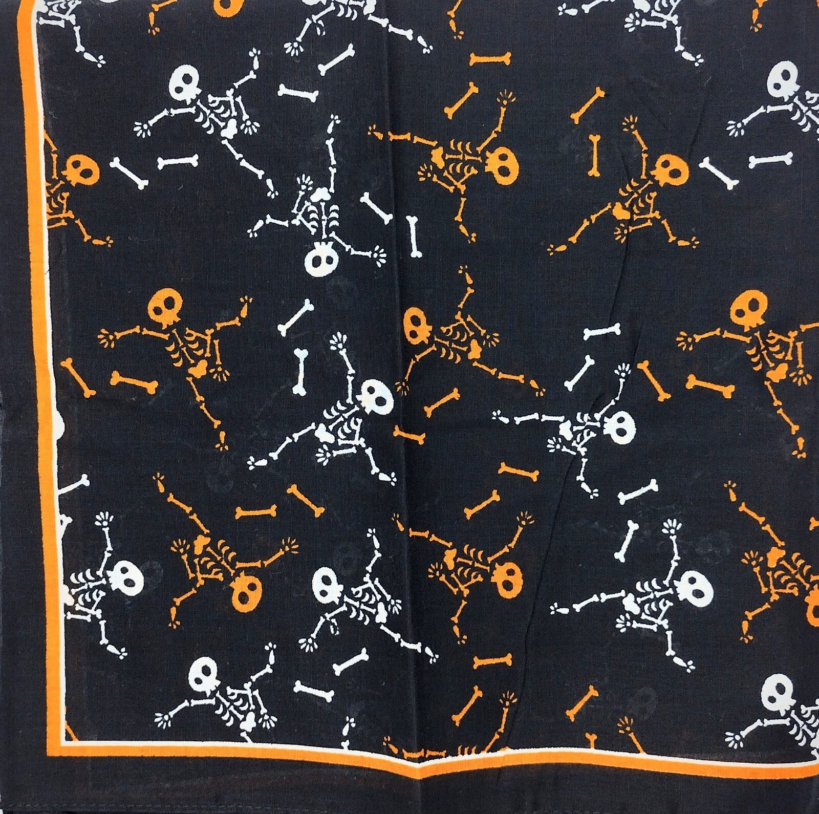 SET OF 4 Halloween Bandana Cotton 22″ x 22″ Scarf Head Neck Face Mask Wrist Band