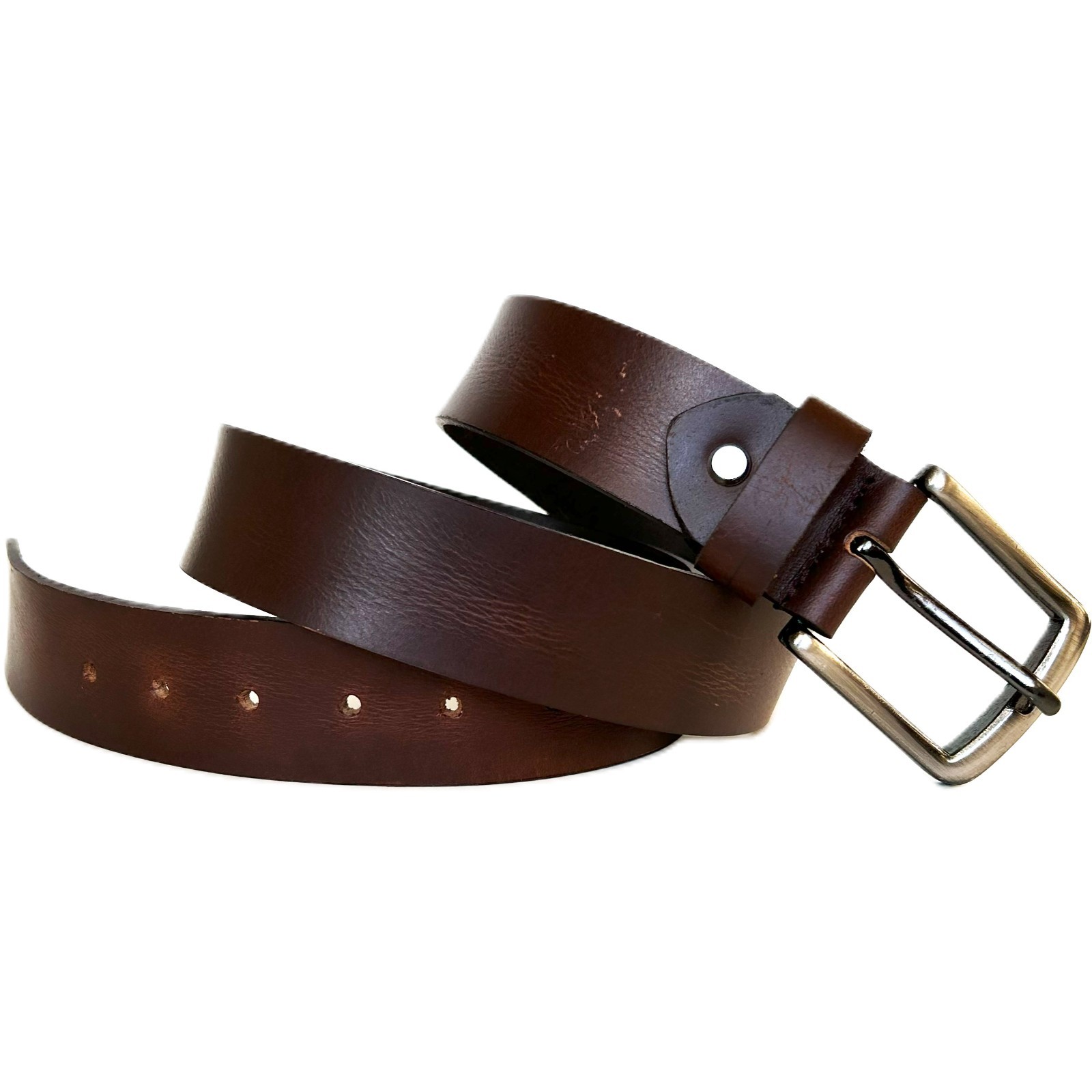 Men’s Genuine Buffalo FULL GRAIN Thick Leather Heavy Duty Belt 1.5″ width