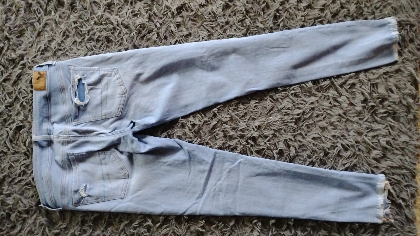 American Eagle Super Low Jegging Size 8 Regular Light Wash